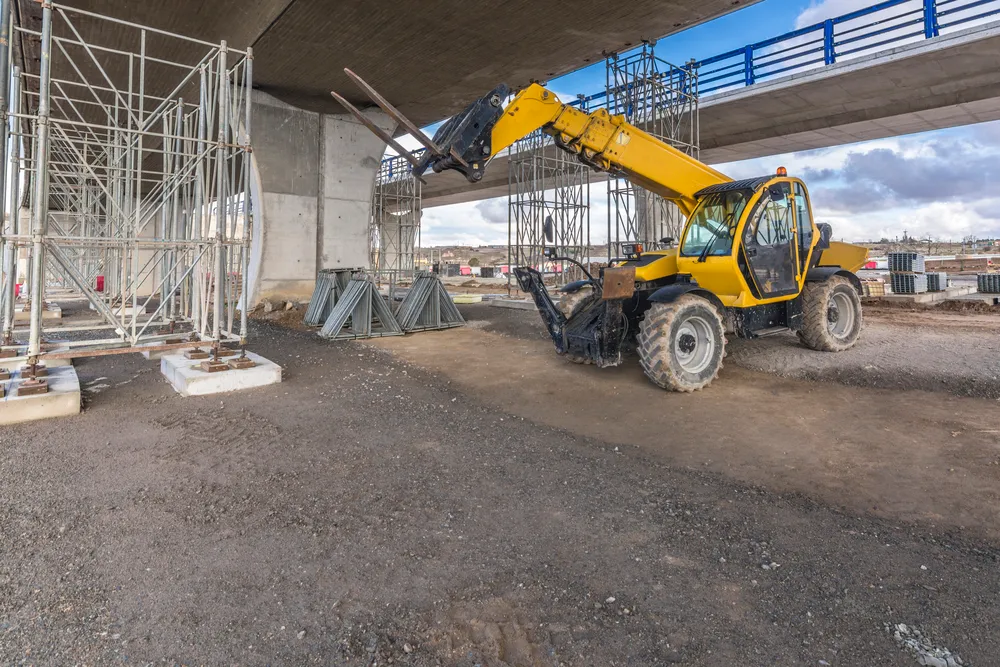 photo of a telescopic forklift for rent in Edmonton by LCE Rentals